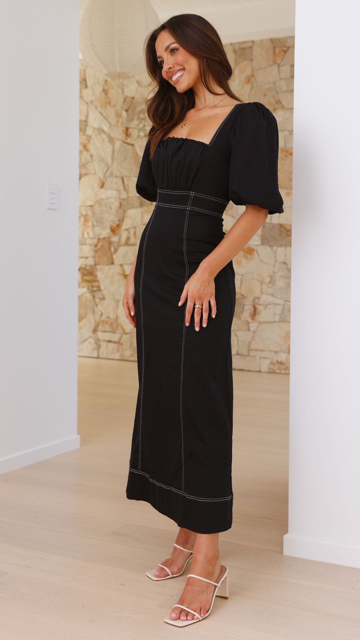 Jayde Maxi Dress for Women - Elegant Black Long Dress for Summer, Beach, Party & Evening Wear | Flowy & Comfortable