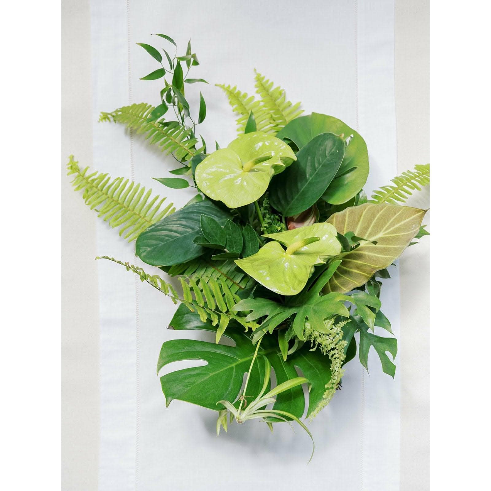 Elegant Green Monochrome Bridal Bouquet - Handcrafted Silk Flowers for Wedding, Bridal Shower & Photo Shoots | Perfect for Boho, Vintage & Garden Weddings