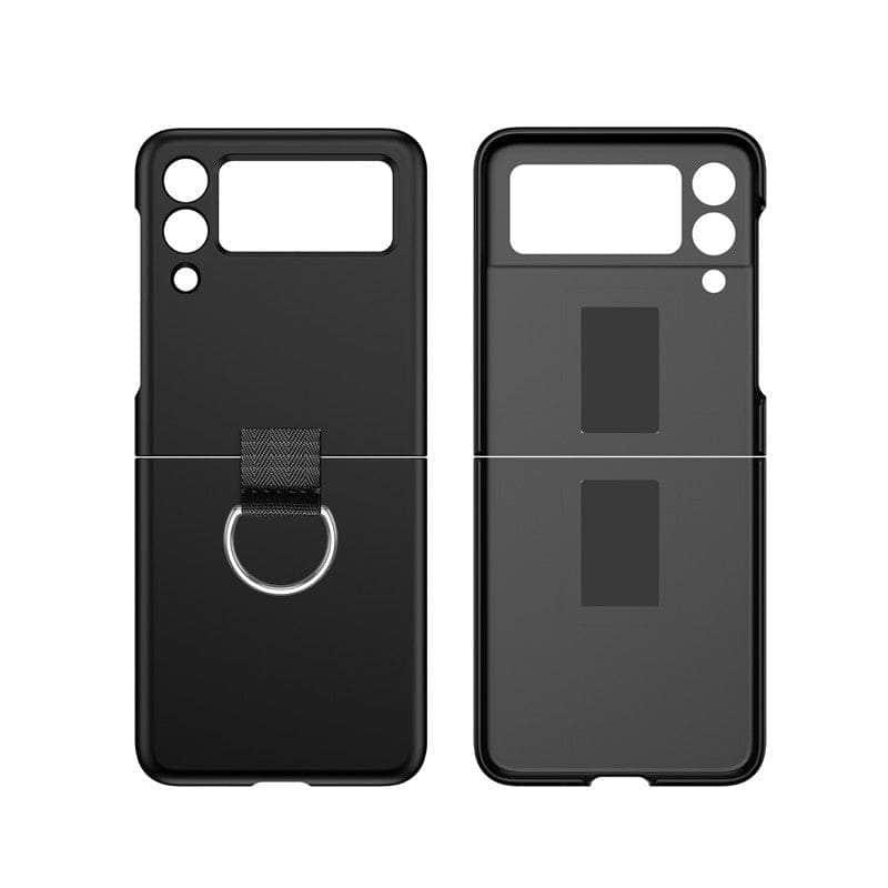 Samsung Galaxy Z Flip 3 Shockproof Phone Case with Finger Ring Holder - Protective Cover for Everyday Use, Travel & Outdoor Activities