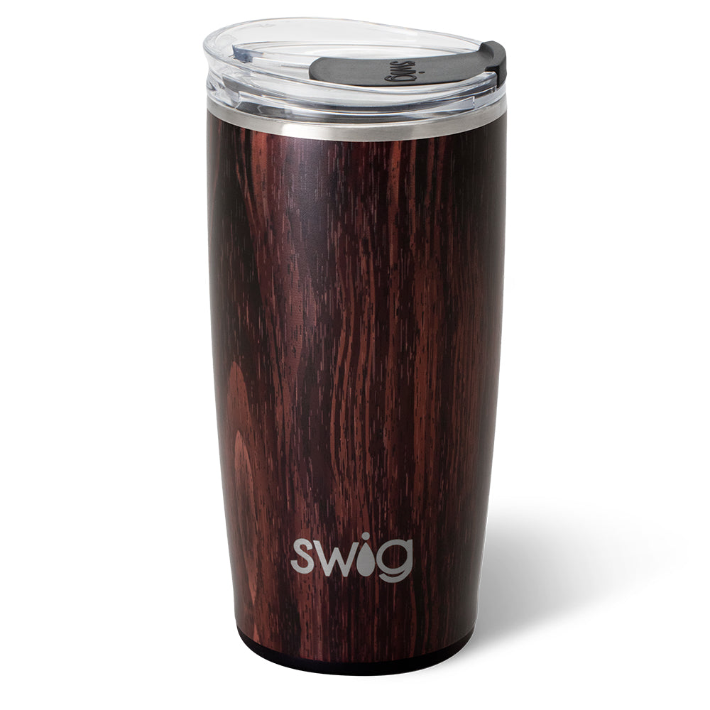 Premium 22oz Bourbon Barrel Tumbler - Whiskey Glass with Lid & Straw - Perfect for Bourbon, Cocktails, Iced Coffee & Outdoor Adventures