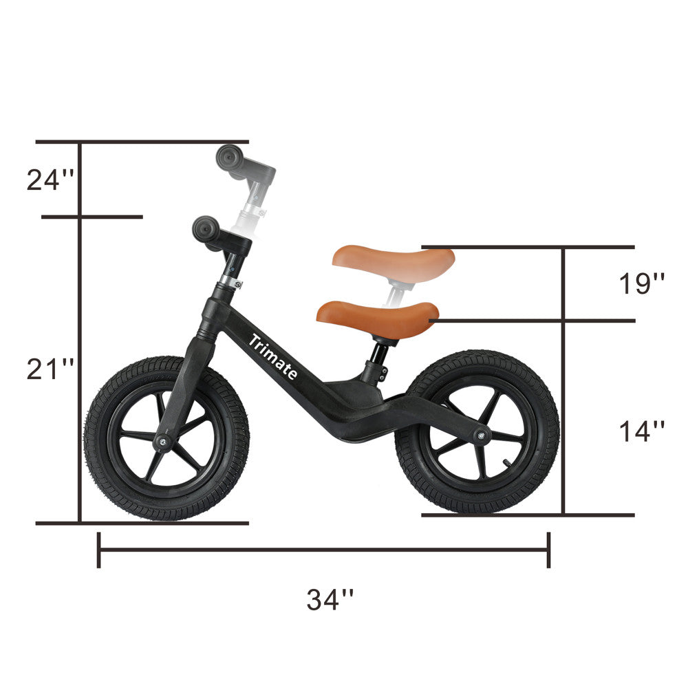 12 Inch Toddler Balance Bike for Boys & Girls Ages 3-5 | No Pedal Training Bike | Lightweight Sport Bike for Kids Learning to Ride | Perfect for Backyard, Park & Neighborhood Rides