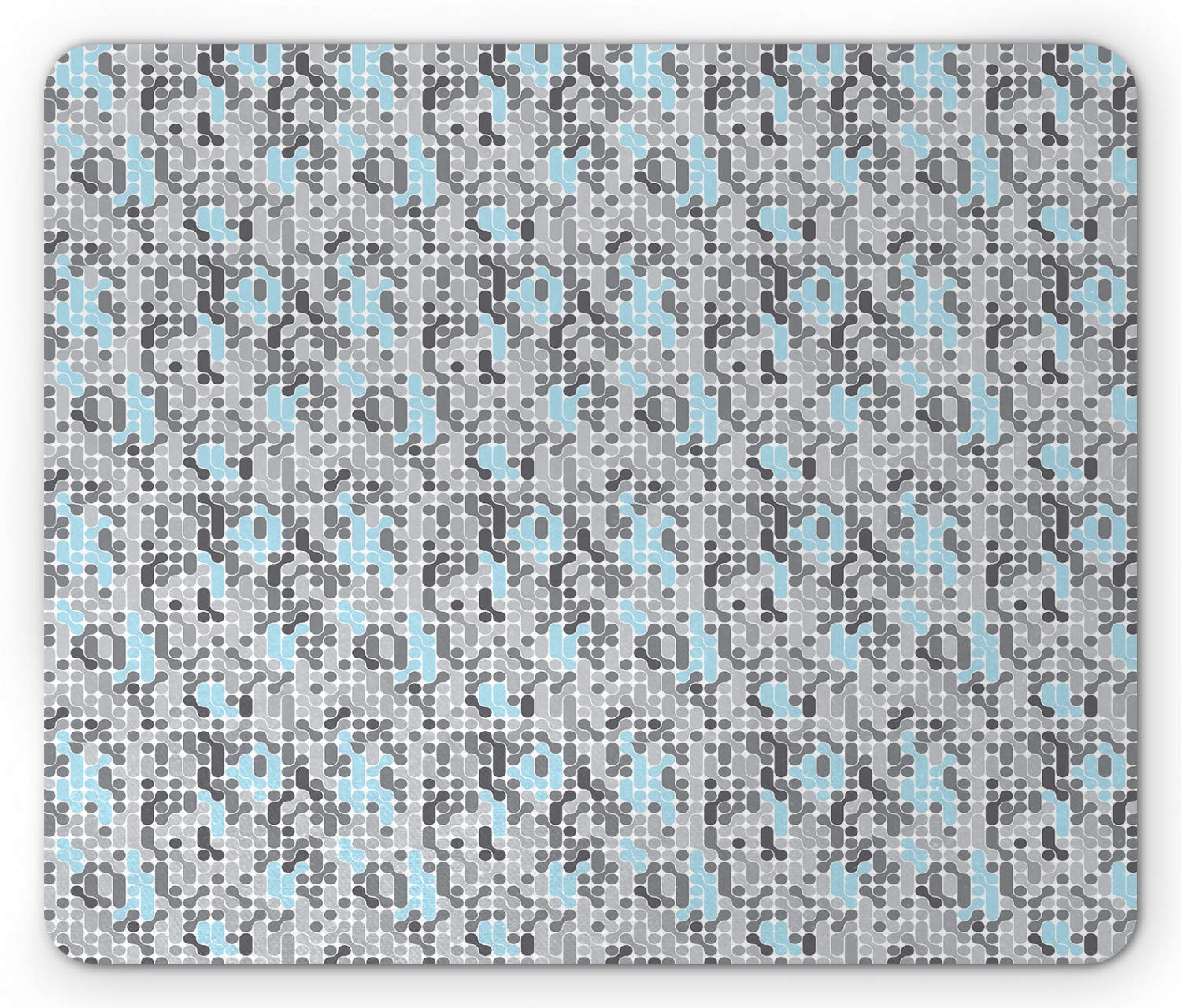 Ambesonne Geometric Mouse Pad - Modern Circular Maze Design, Non-Slip Rubber Base, Standard Size (9.5