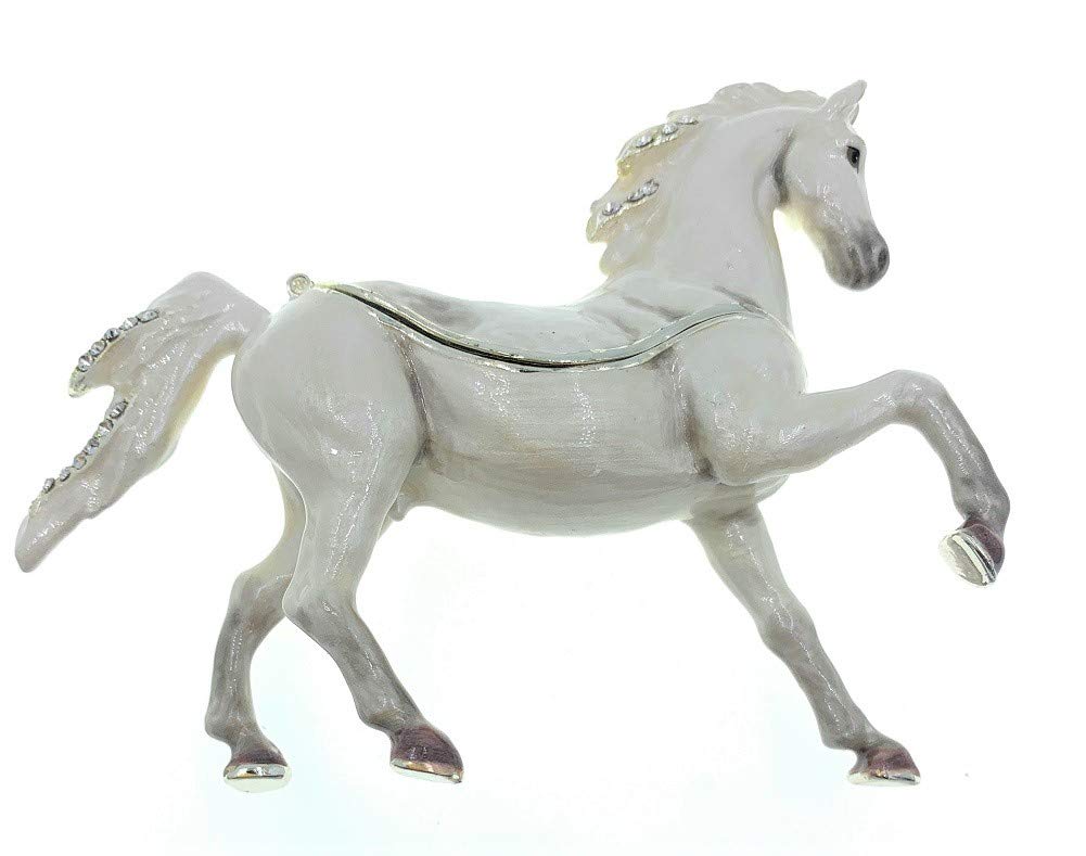 Arabian Horse Crystal Trinket Box - 4.25