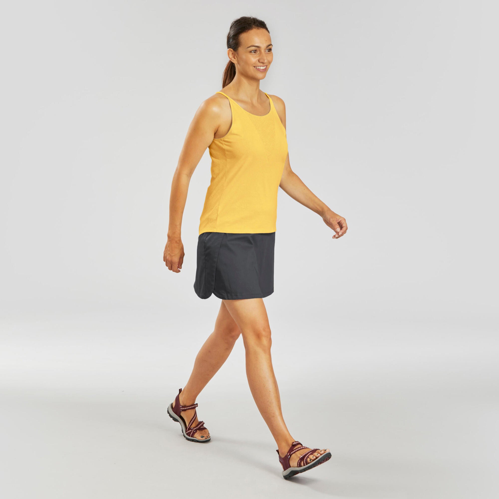 Quechua Women's NH500 Hiking Skort - Quick-Dry, Stretchable Active Skirt for Hiking, Running & Outdoor Adventures | Perfect for Trail Walks & Gym Workouts