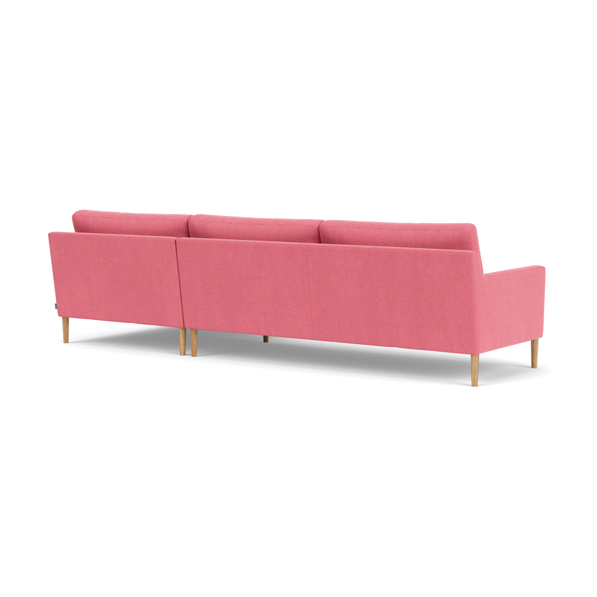 Astha Fabric Right Chaise Sofa - Modern Upholstered Sectional Couch for Living Room, Lounge & Small Spaces