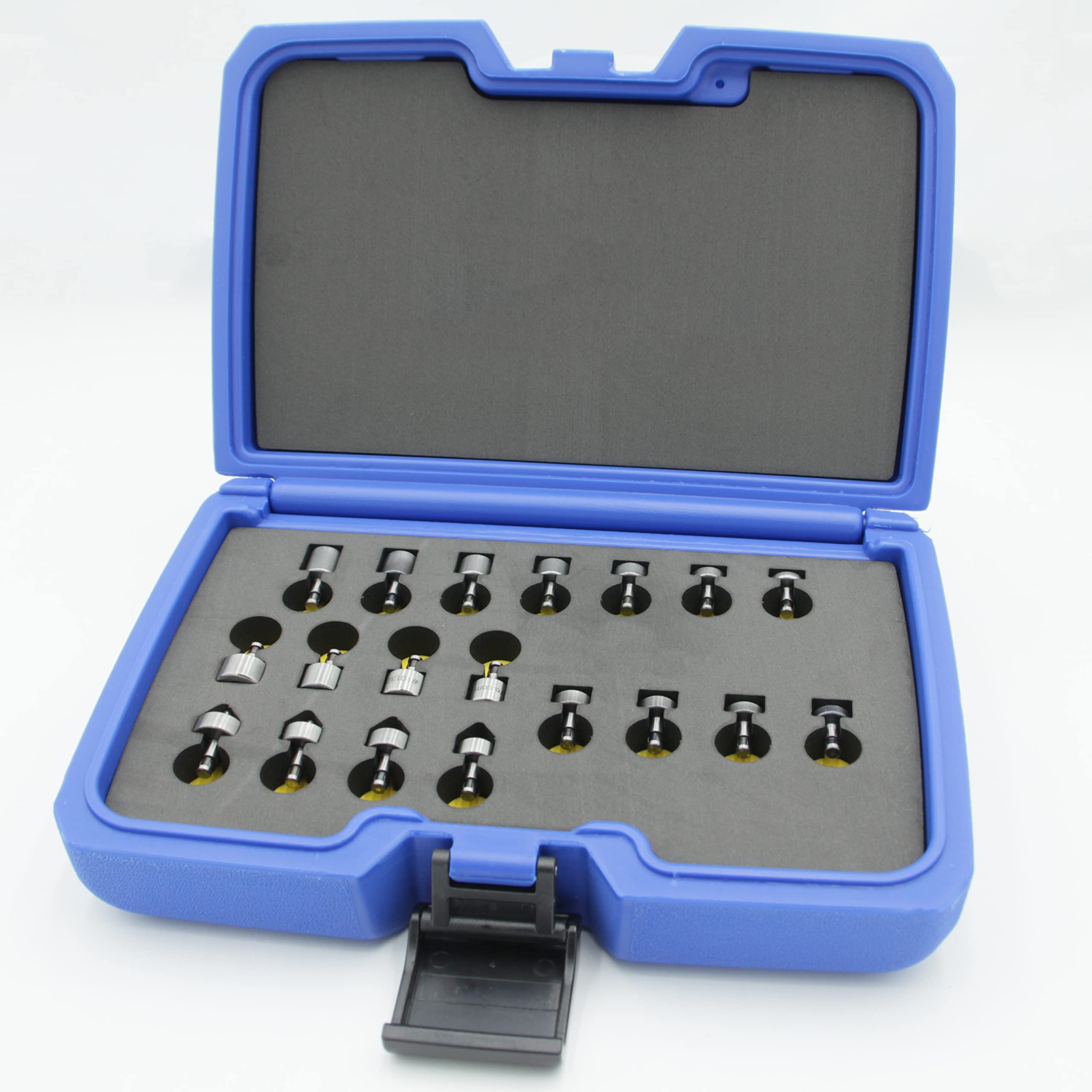 Professional Dimple Die Set & Riveting Kit with Case - Universal, Brazier & Countersunk Rivets - Heat-Treated Steel - Compatible with Hand/Pneumatic Rivet Squeezers - Perfect for Aircraft Repair, Automotive & Metal Fabrication Projects