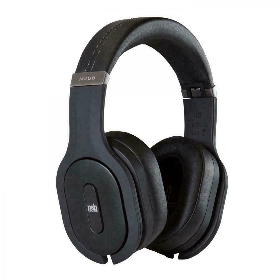 PSB M4U 8 Wireless Bluetooth Headphones - Premium Noise Cancelling Over-Ear Headset for Music, Travel & Home Office Use