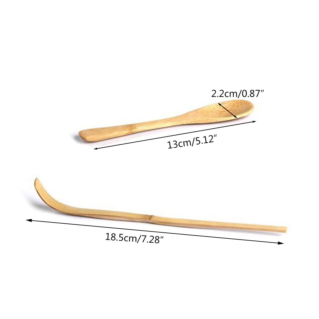 Premium Chinese Kung Fu Tea Scoop - Handcrafted Natural Wood Tea Spoon for Matcha, Loose Leaf & Herbal Teas | Portable, Traditional Bamboo Tea Accessories | Perfect for Home, Office & Tea Ceremonies