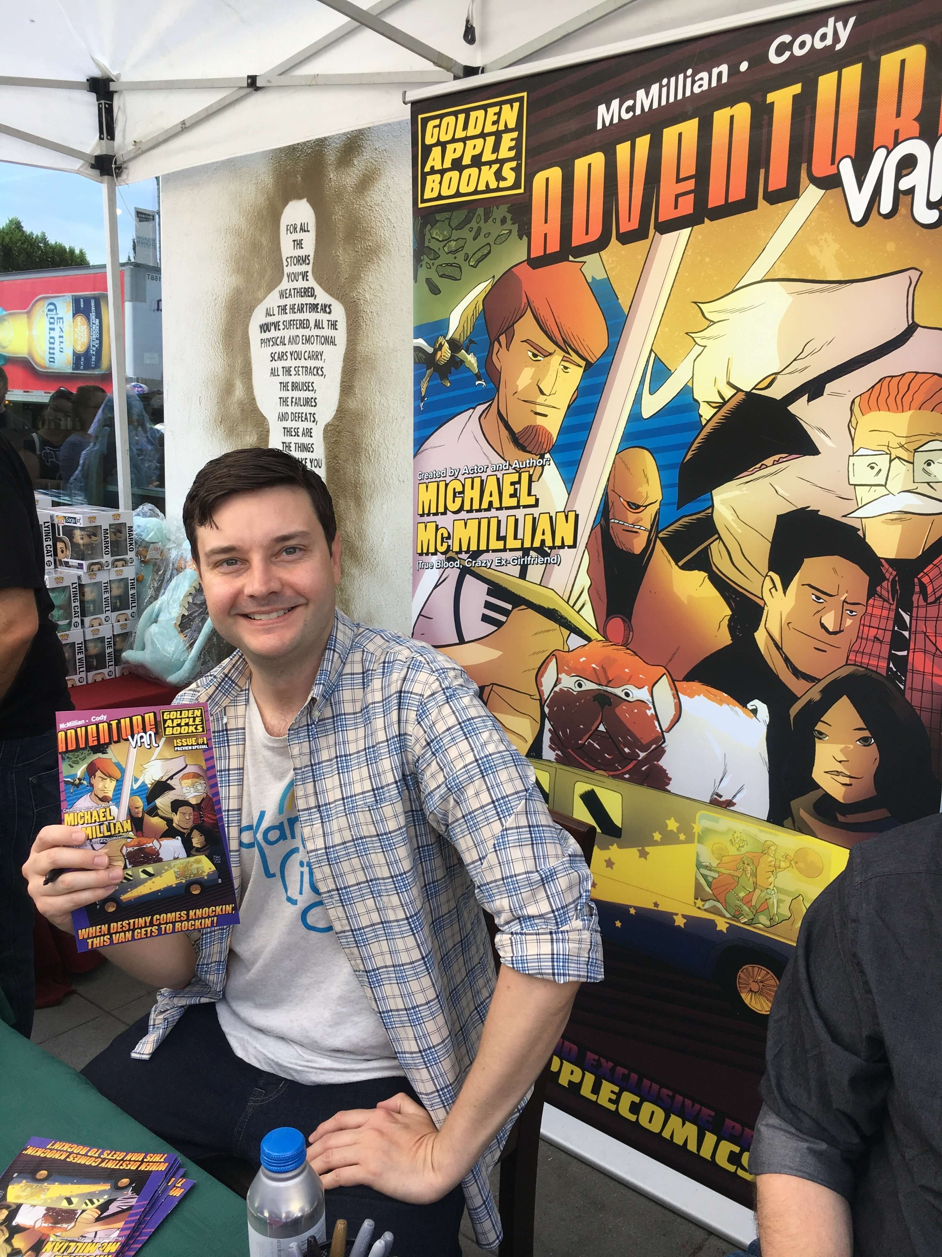 Adventure Van 1 Preview Special Golden Apple Books NM Signed by Michael McMillian with COA - Collectible Comic Book for Fans & Investors