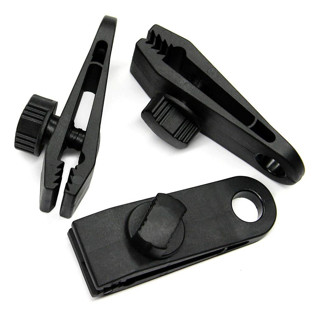 Heavy Duty Reusable Linoleum & Tarpaulin Clips with Screws - Secure Covers for Boats, Trucks, Camping & Outdoor Equipment