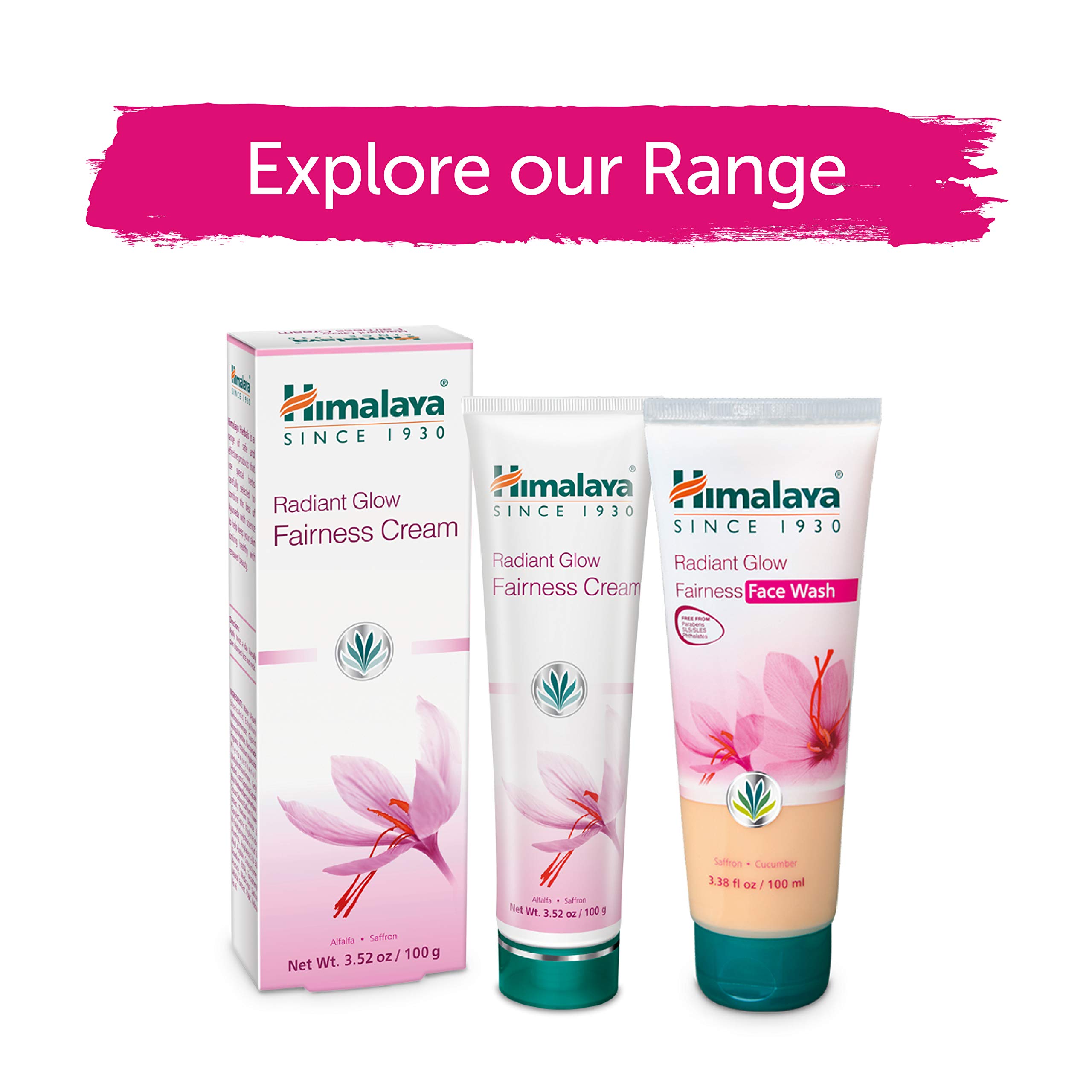 Himalaya Radiant Glow Fairness Face Wash - Brightening & Pore Minimizing Cleanser for Clear, Glowing Skin (3.38 oz) | Daily Skincare Routine for Even Skin Tone & Youthful Radiance