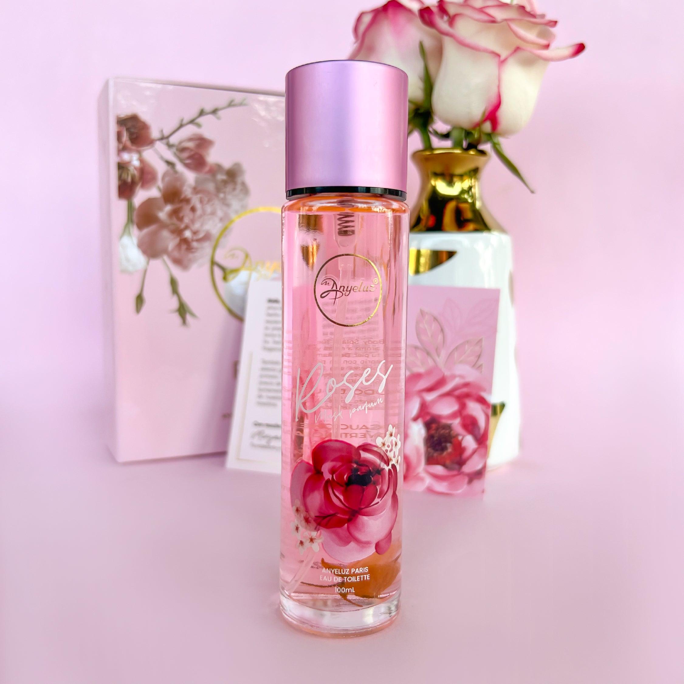 Anyeluz Paris Rose Perfume for Women - Floral Fragrance Eau de Parfum - Perfect for Date Nights, Weddings & Special Occasions