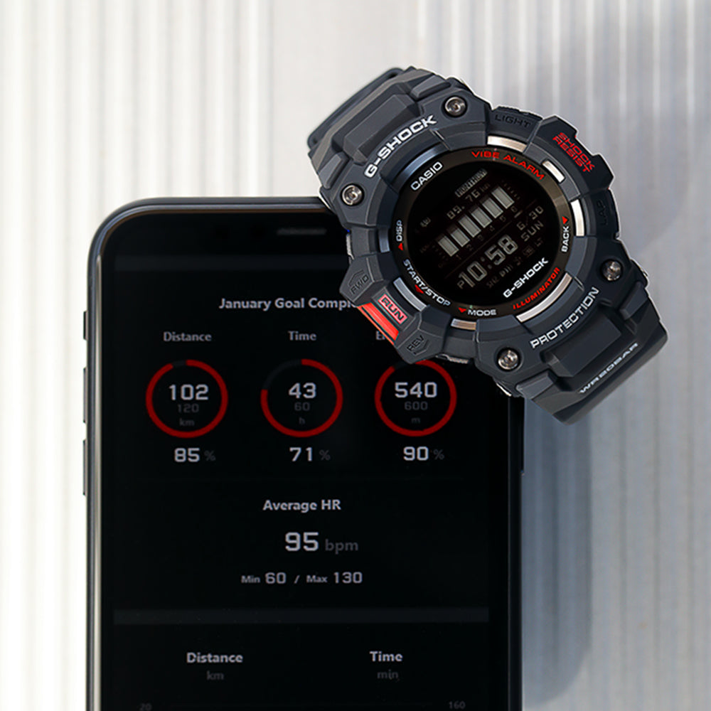 G Shock GBD100-1D Bluetooth Smartwatch with Step Tracker & Heart Rate Monitor - Perfect for Fitness, Outdoor Adventures & Daily Wear