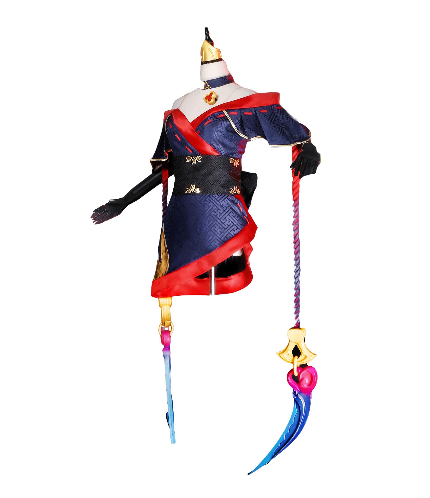 Anime Evelynn Cosplay Costume Kimono Full Set - Halloween Party, Cosplay Event & Anime Convention Outfit