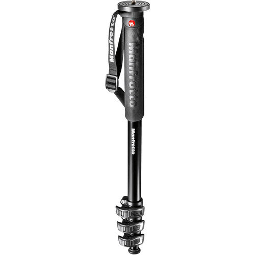 Manfrotto MPMXPROA4 XPRO 4-Section Aluminum Monopod - Professional Camera Tripod for Photography, Travel & Outdoor Shooting