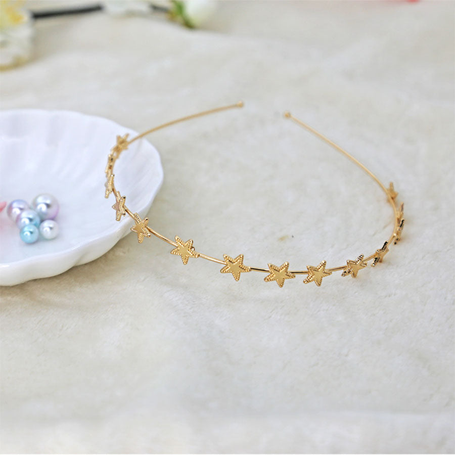 Star Light Star Bright Gold Headband for Women - Elegant Hair Accessory for Parties, Weddings & Special Occasions