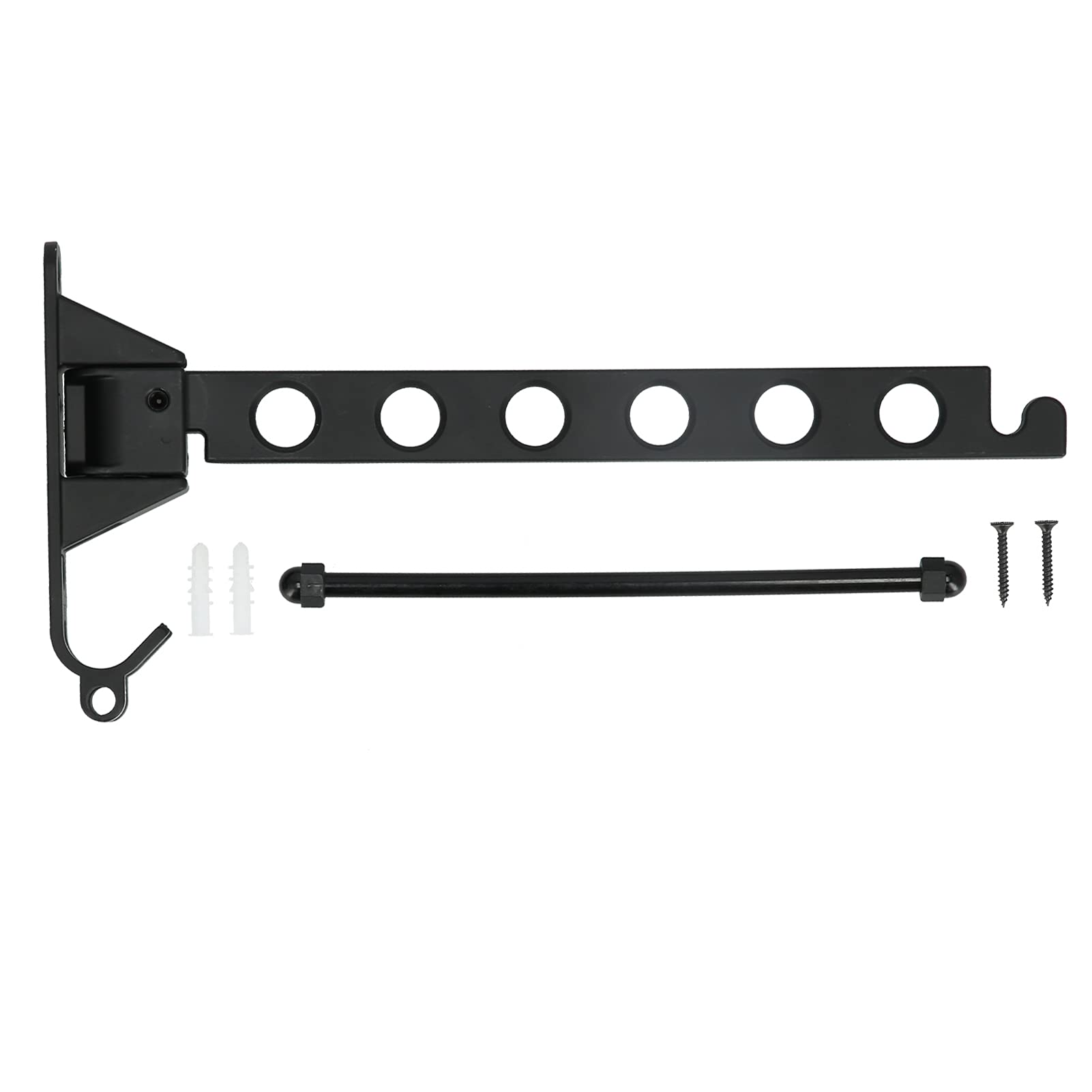 CHICIRIS Heavy Duty Wall Mounted Clothes Rack - 180° Swing Folding Garment Hanger for Home & Hotel Use | Space Saving Laundry Drying Rack for Bedroom, Closet, Bathroom & Small Spaces
