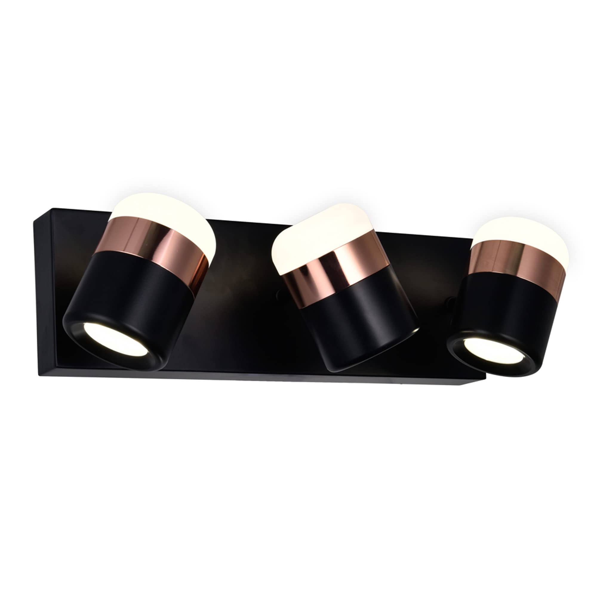 CWI Lighting Moxie Modern Black Metal LED Bathroom Vanity Light - Perfect for Contemporary Home Decor & Makeup Area Illumination