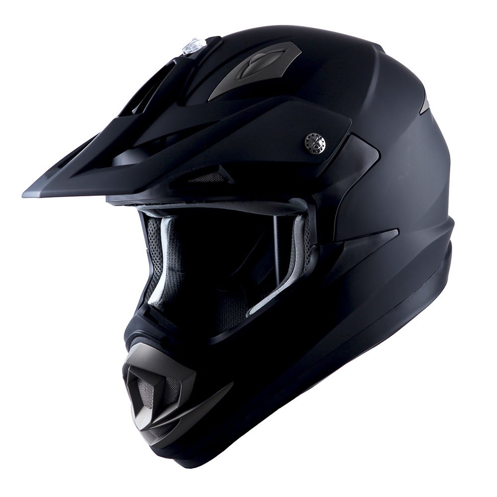 1Storm Adult Motocross Helmet - Carbon Fiber Off-Road MX BMX ATV Dirt Bike Helmet (HGXP14B Black) - Lightweight & Durable for Racing, Trail Riding & Extreme Sports