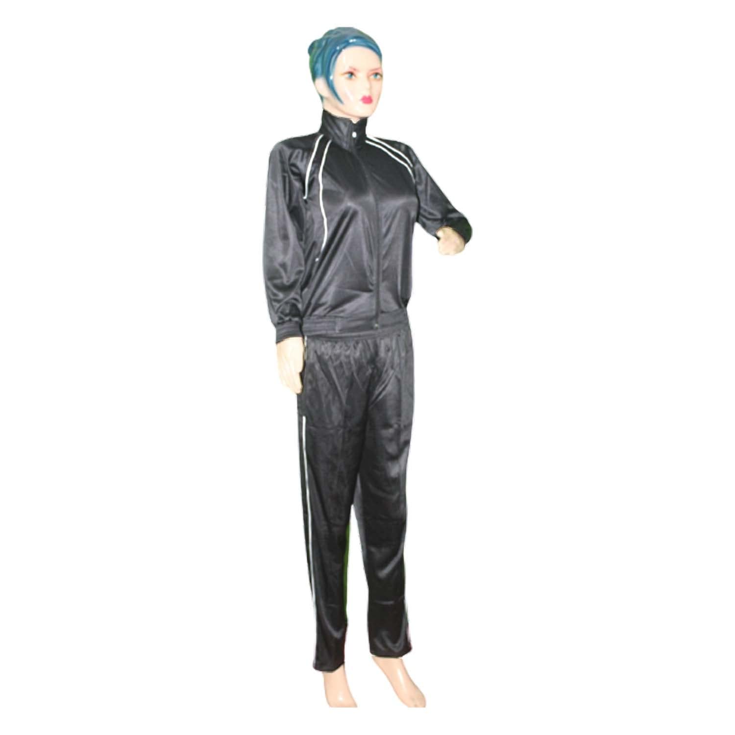 Women's CROTUS Fleece Winter Sports Tracksuit with Front Zipper - Warm Running Outfit, Gym Workout Clothes & Athletic Training Suit for Jogging, Yoga, and Outdoor Activities