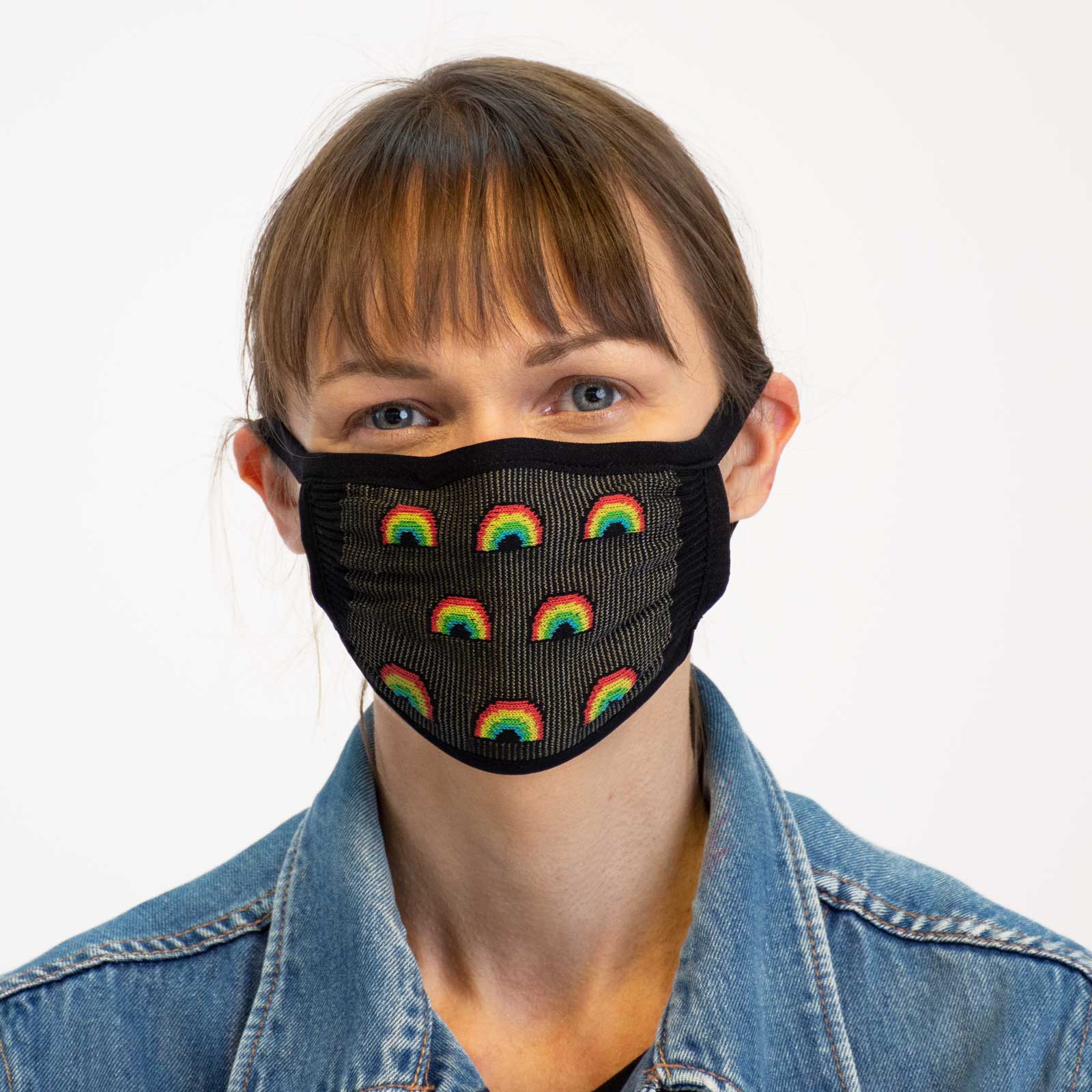 Reusable Adult Face Masks with Fun Prints - Breathable & Washable for Daily Use, Work, Travel & Shopping - Sock It To Me Buzz Words Design