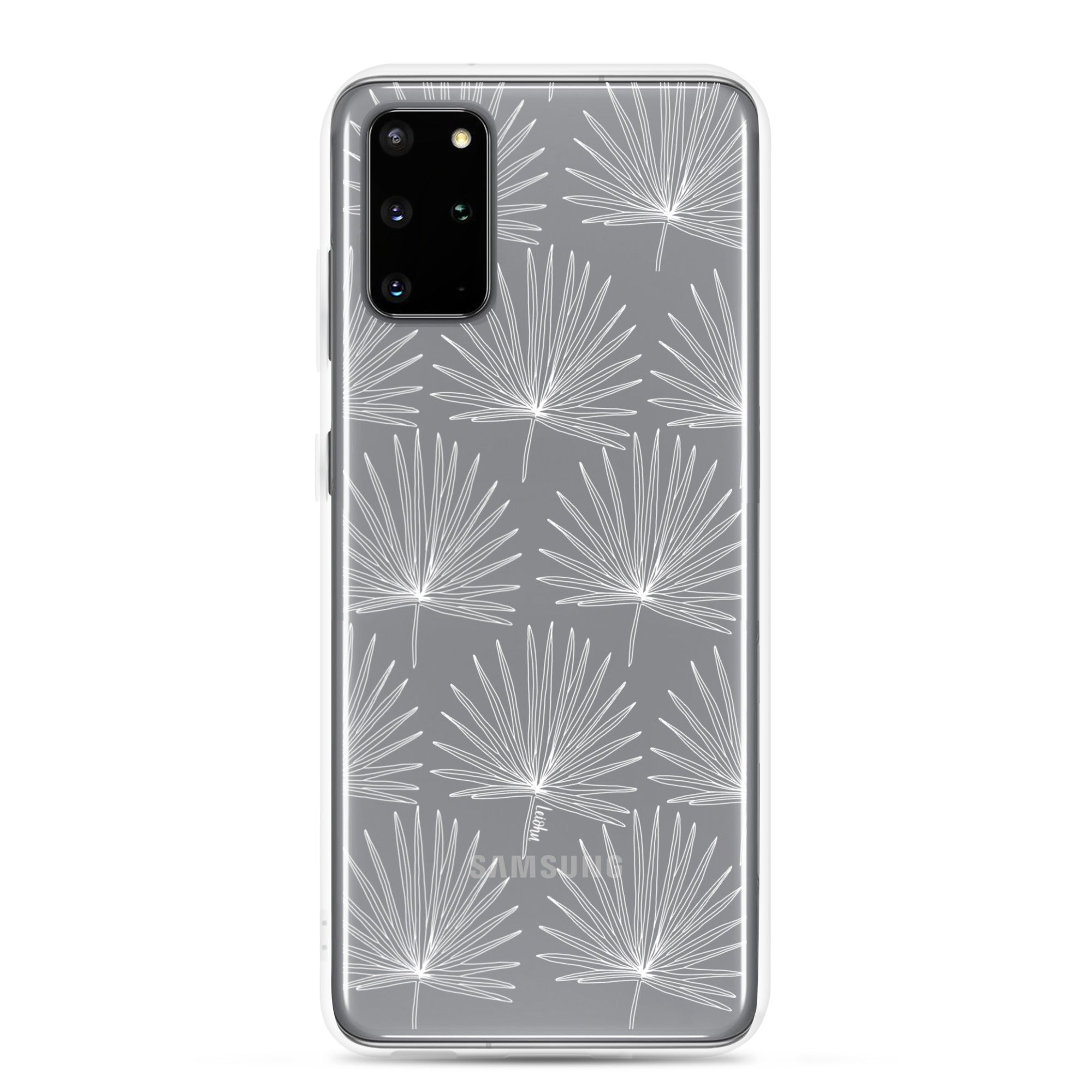 Fan Palm Clear Phone Case for Samsung Galaxy - Slim Protective Cover with Scratch Resistance for Everyday Use & Travel