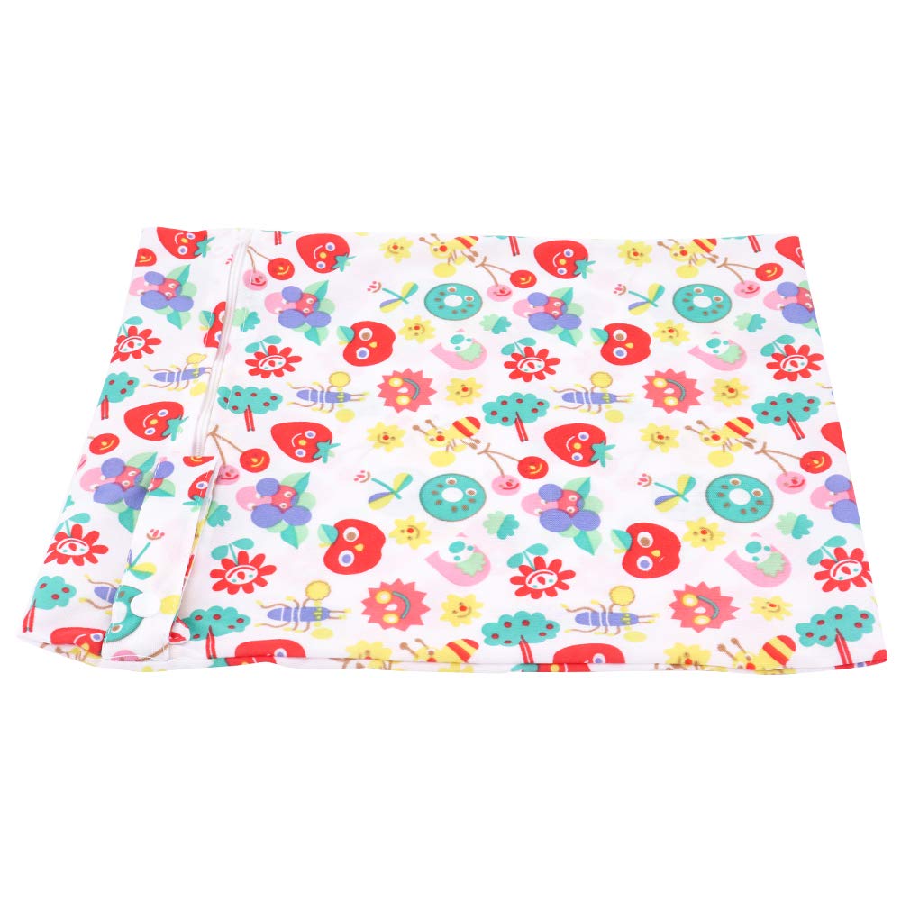 Yuhtech Reusable Waterproof Zipper Diaper Bags, 5 Pack Washable Baby Diaper Pouches for Travel, Daycare & On-the-Go Parents