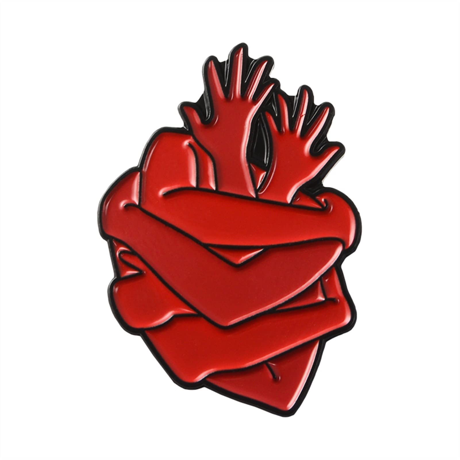 Anatomical Heart Enamel Pins - Medical Anatomy Brooch for Doctors & Nurses - Neurology Heart Lapel Pins - Perfect for Lab Coats, Bags & Badges - Great Medical Gift Idea (2pcs, Metal Color) - Ideal for Medical Students, Healthcare Professionals & Science Enthusiasts