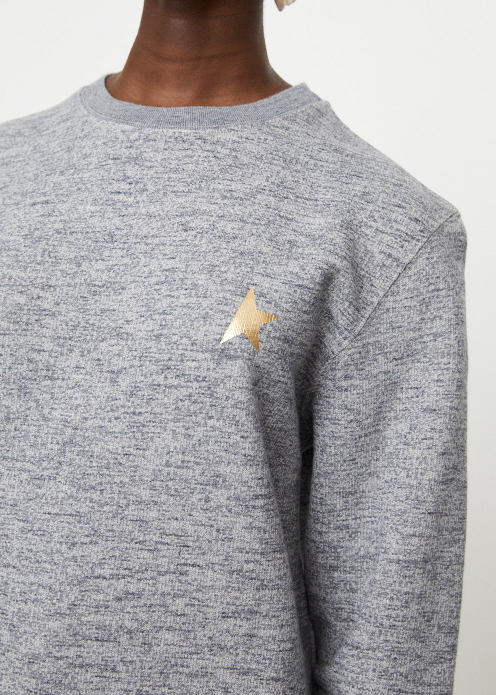 Athena Star Embroidered Sweatshirt for Women - Soft Cotton Pullover Hoodie for Casual Wear & Street Style