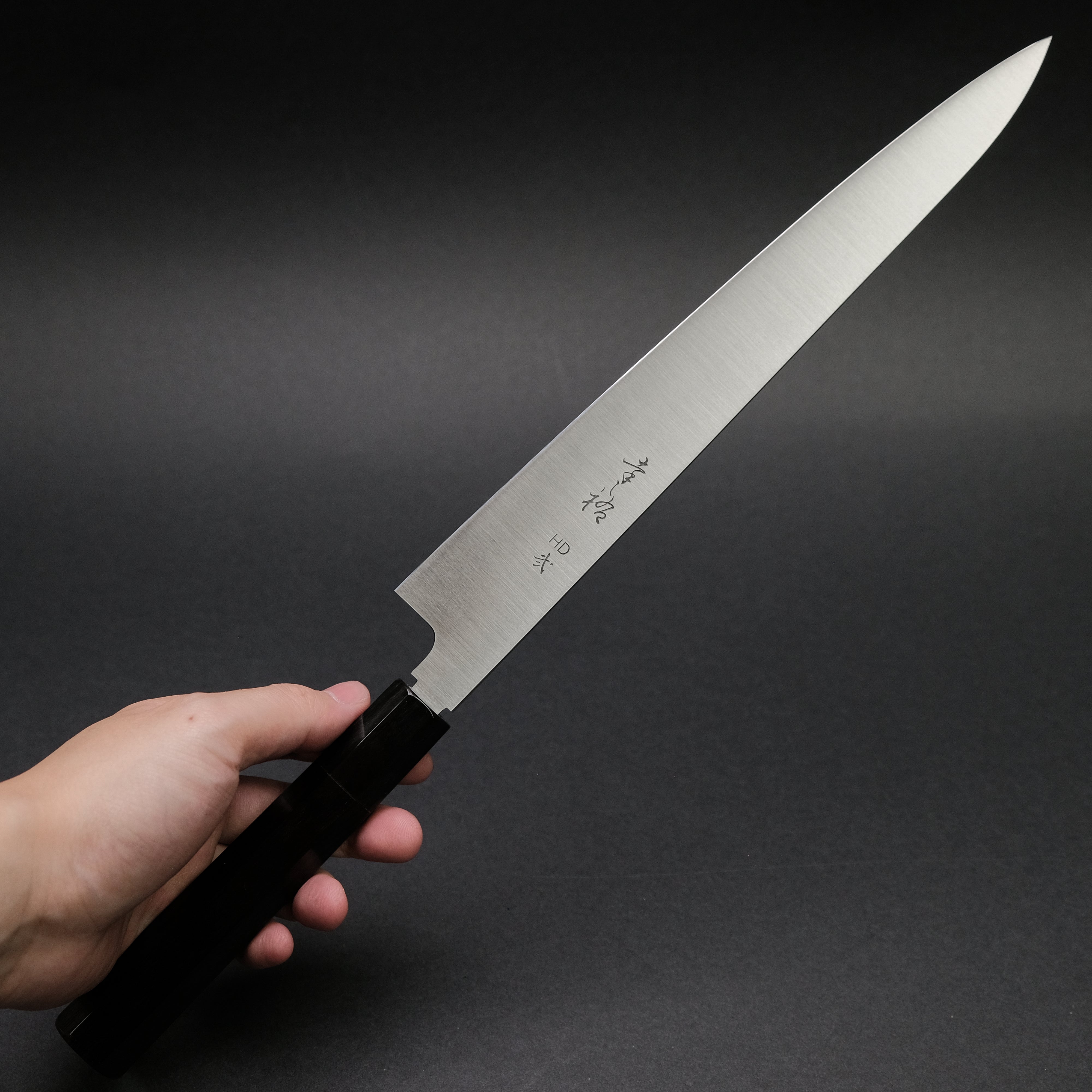 Konosuke HD2 Sujihiki 270mm Japanese Chef Knife - Ebony & Black Horn Handle - Premium Slicing Knife for Sushi, Meat, and Roasts