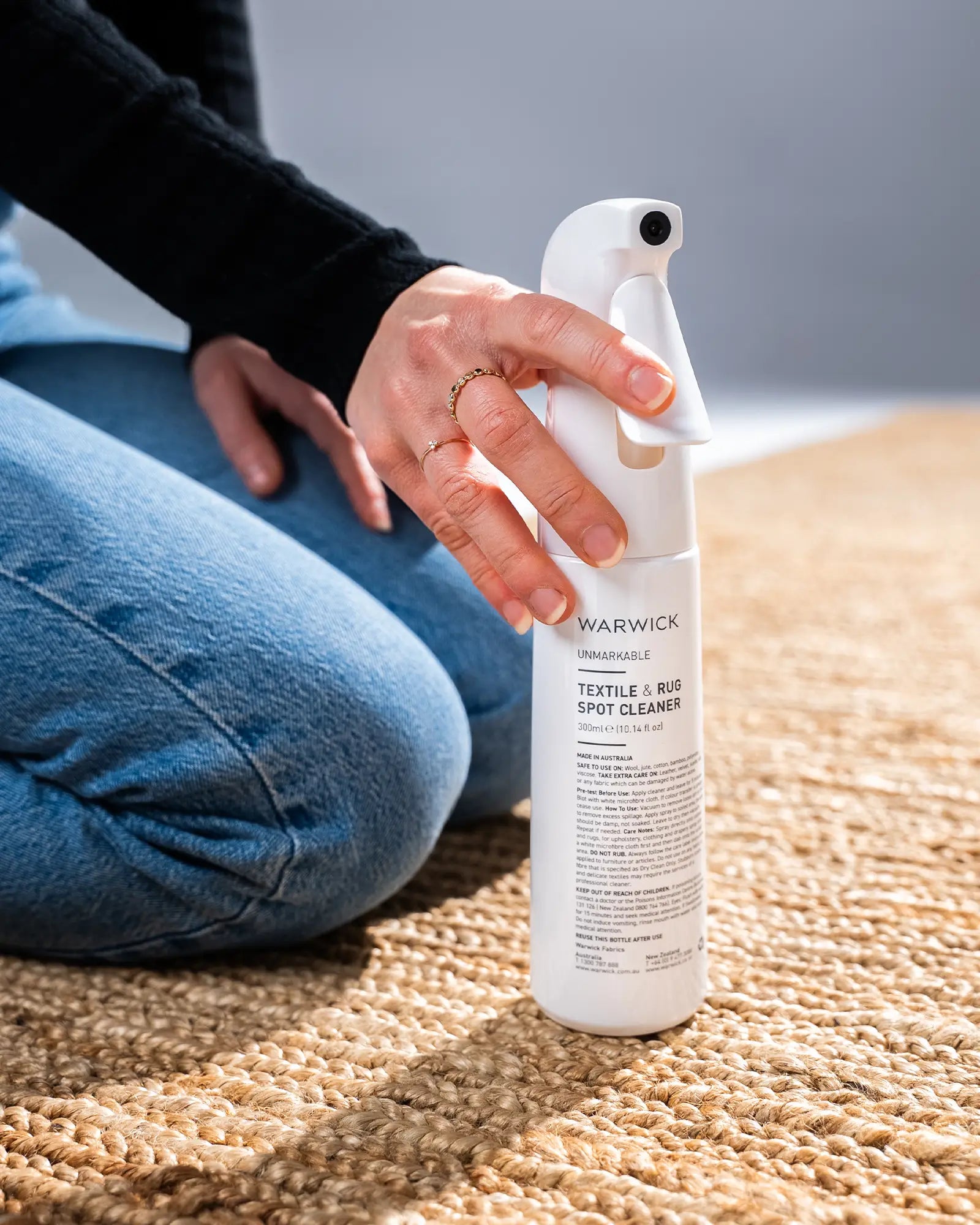 Best Unmarkable Textile & Rug Spot Cleaner - Safe for All Fabrics, Stain Remover for Carpets, Upholstery & Clothing - Perfect for Home, Office & Pet Stains
