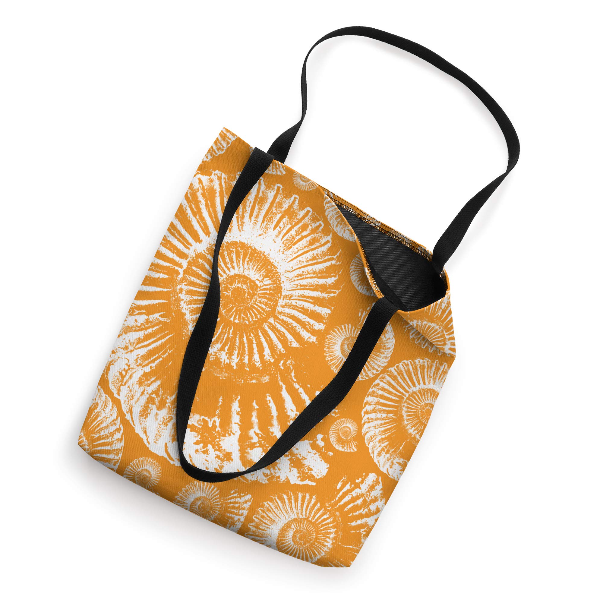 Fossil Ammonite Print Tote Bag - Stylish & Durable Canvas Shopper for Women - Perfect for Grocery Shopping, Beach Trips & Everyday Use