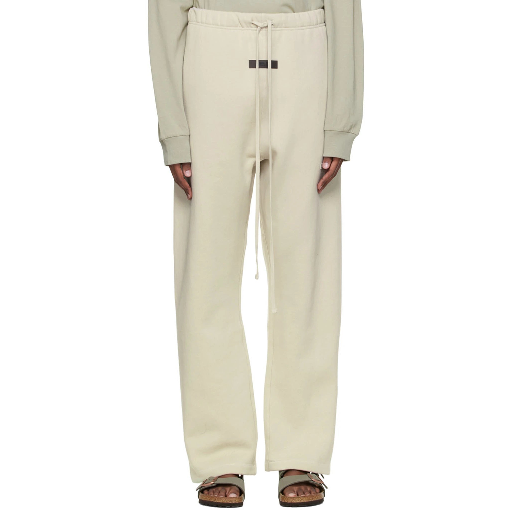 Fear Of God Essentials Relaxed Fit Wheat Sweatpants for Men - Casual Loungewear & Streetwear (SS22 Collection) - Perfect for Home Relaxation, Gym, and Everyday Wear