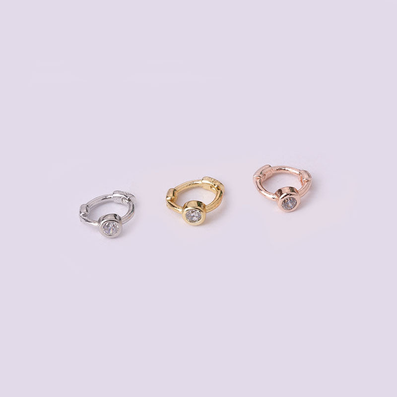 18K Gold Cartilage Huggie Hoop Earrings - Clip On Earrings for Women | HSPJ635 | Perfect for Everyday Wear, Parties & Gifts