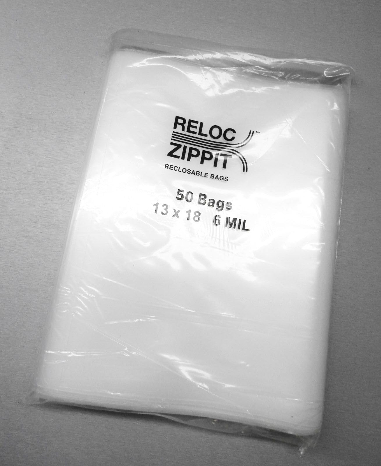 50 Heavy Duty 6 Mil Clear Reclosable Plastic Bags 13