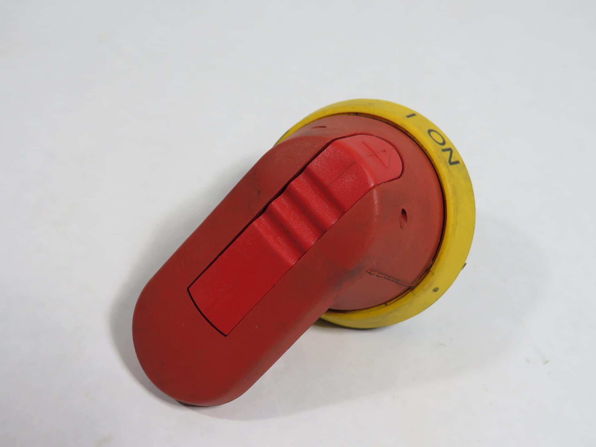 ABB OHY65J6 65mm Disconnect Switch Pistol Handle - Yellow/Red Safety Switch for Industrial Electrical Panels & Machinery Control