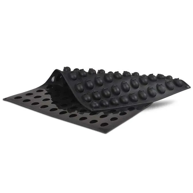 Pavoflex Silicone Mini Quenelle Tonda - 100 Flexible Molds for Baking, Cooking & Chocolate Making - Perfect for Home Chefs & Professional Bakers