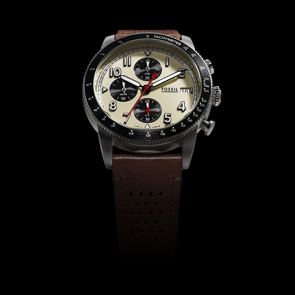 Fossil Sport Tourer FS6042 Chronograph Watch for Men - Stylish Analog Chronograph with Date Function - Perfect for Casual, Business & Outdoor Activities