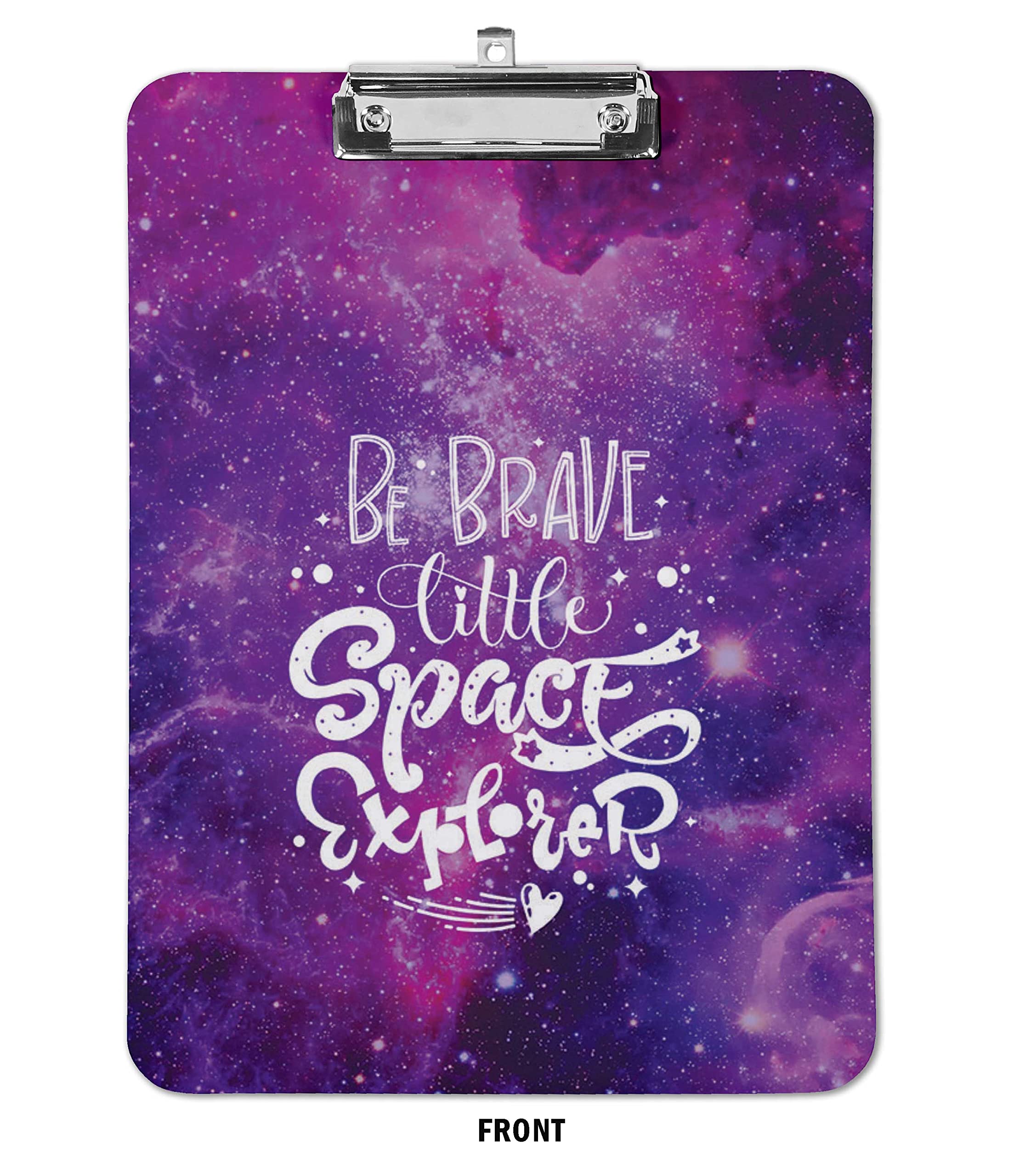 Double Sided Dry Erase Clipboard 9x12.5 - Letter Size with Free Marker & Duster for Office & School Use