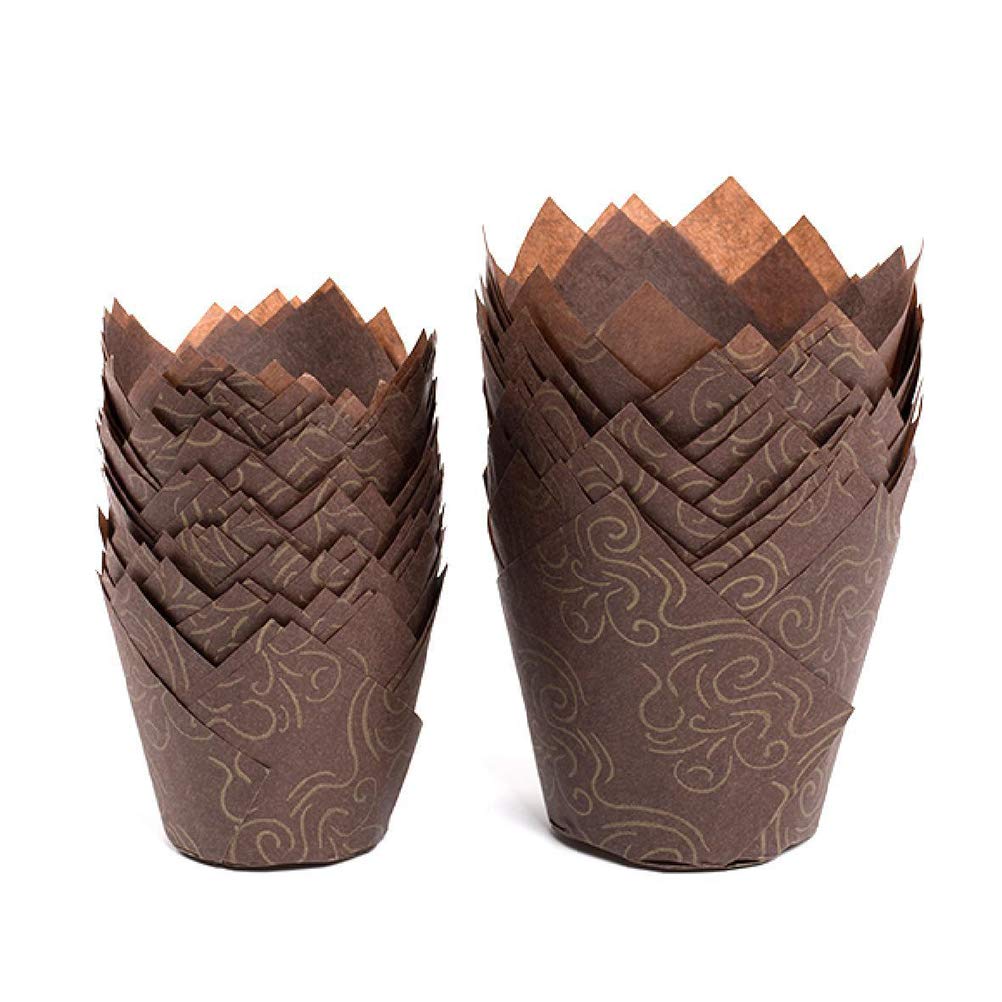 DOITOOL 50PCS Baking Cupcake Liners - Disposable Muffin Wrappers, Mini Paper Cups for Wedding, Party & Home Baking - Perfect for Cupcakes, Muffins, Desserts & DIY Crafts