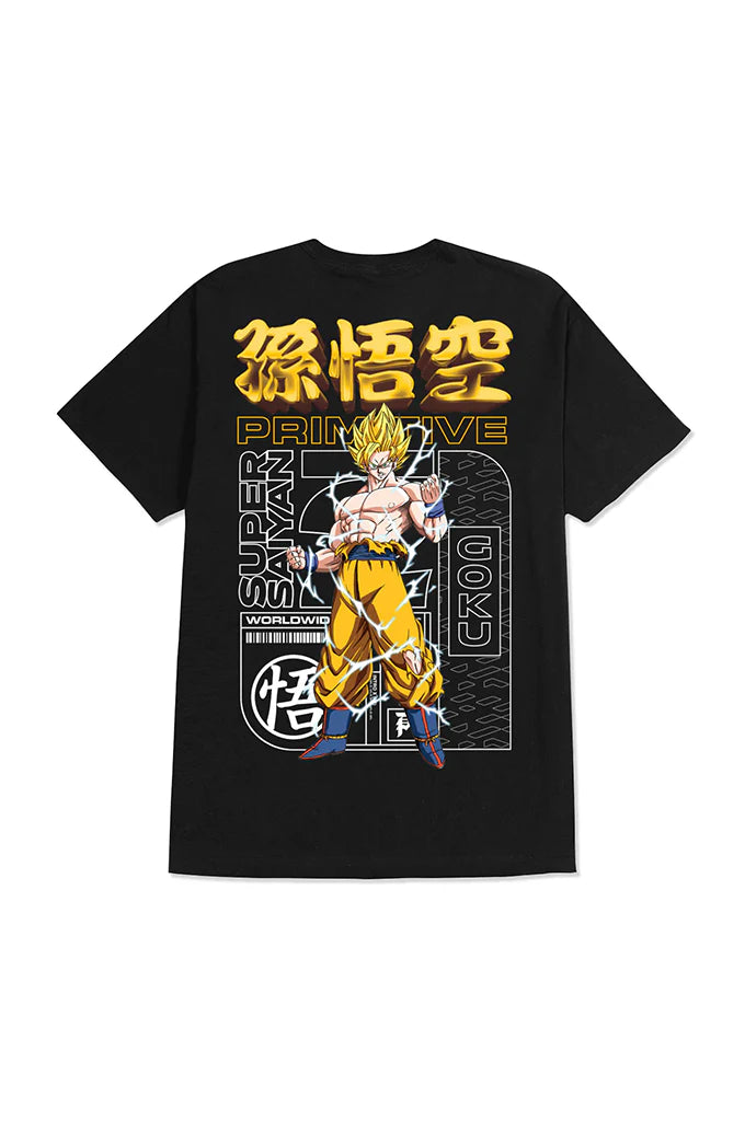 Primitive x Dragon Ball Z Spirit Anime Graphic T-Shirt for Men - Black | Casual Streetwear & Anime Fan Apparel