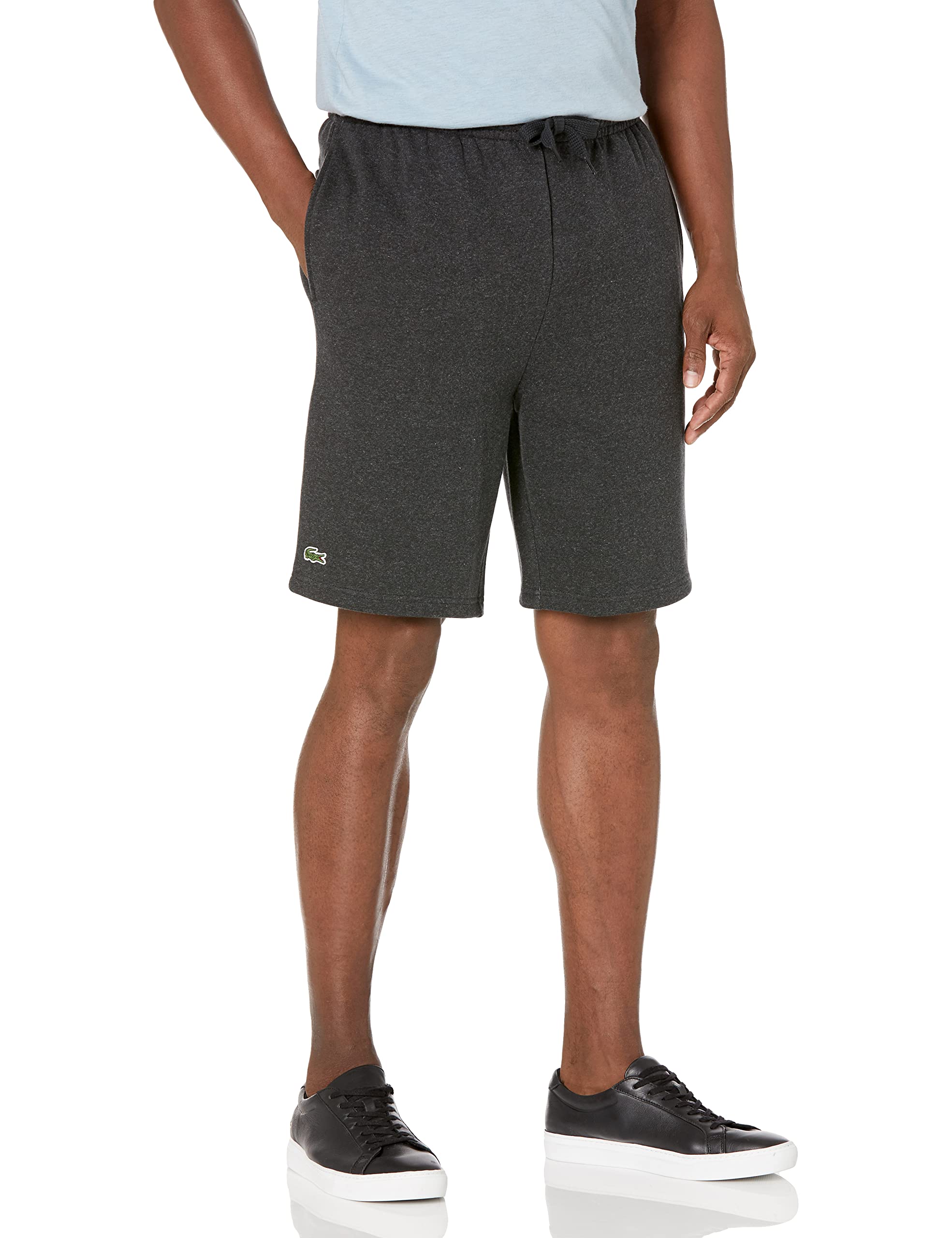 Lacoste Men's Sport Tennis Fleece Shorts - Lightning Chine - Large Size - Comfortable Athletic Shorts for Tennis, Running & Casual Wear