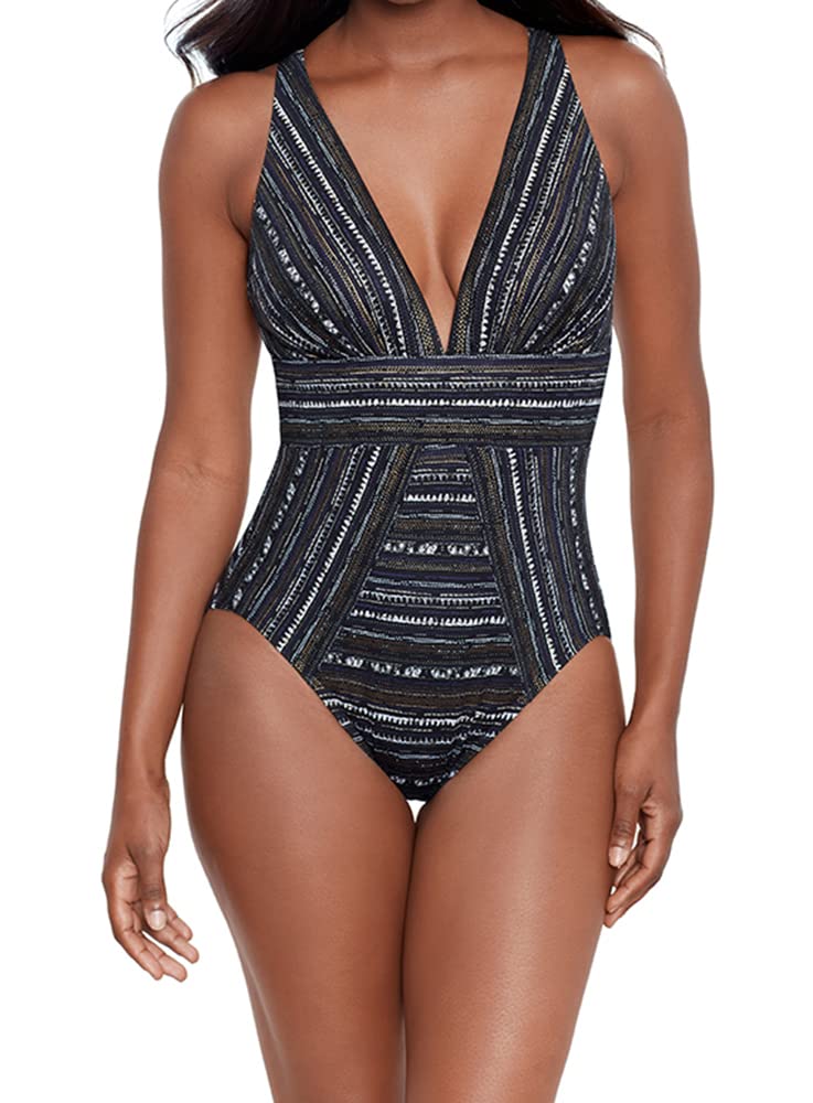 Miraclesuit Women's One Piece Swimsuit - Tummy Control, No Static Odyssey, Soft Cup Swimwear for Beach, Pool & Vacation | Comfortable & Flattering Swimsuits for Women