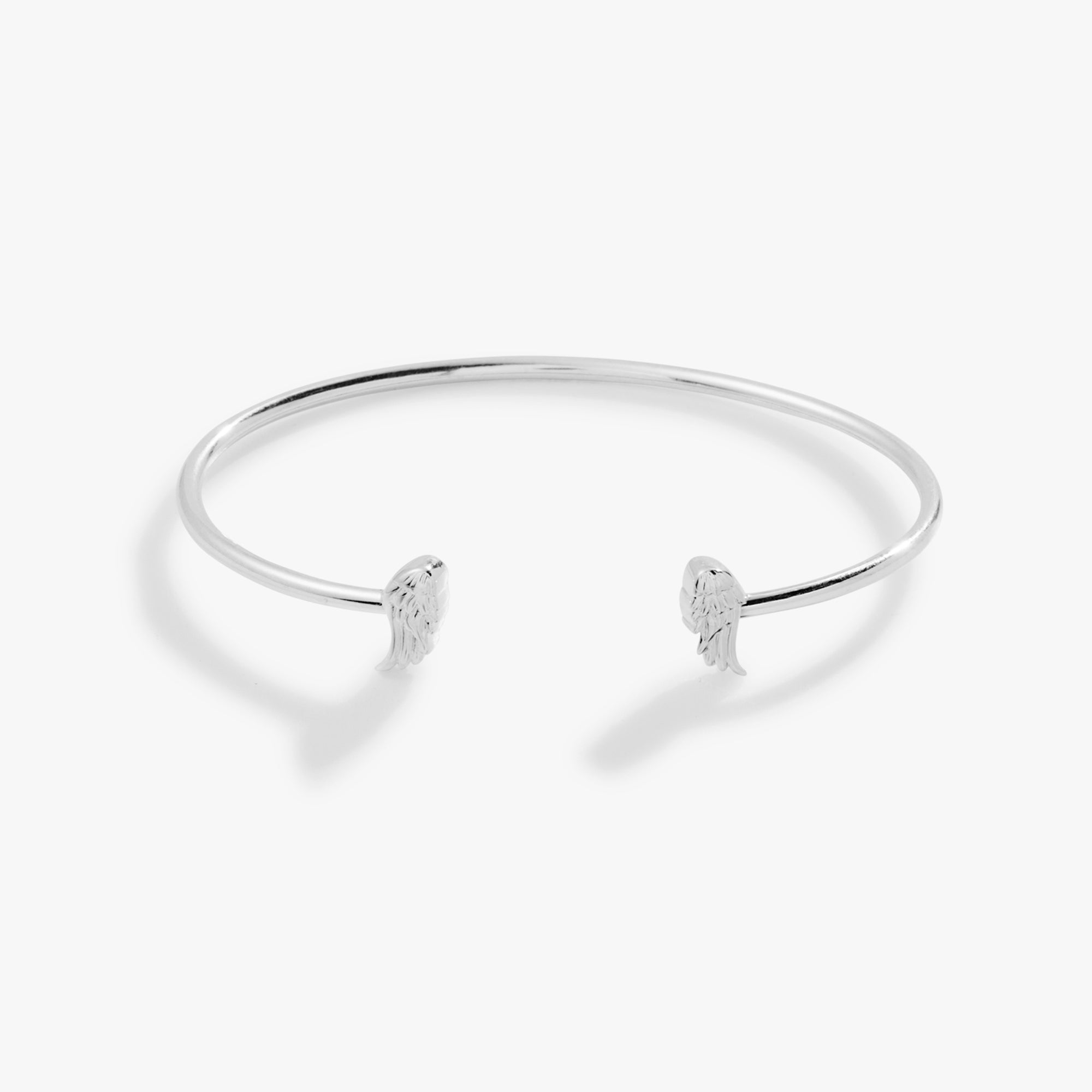 Angel Wings Flex Cuff Bracelet - Adjustable Bangle Bracelet for Women, Fashion Jewelry Gift for Her - Perfect for Parties, Weddings & Everyday Wear