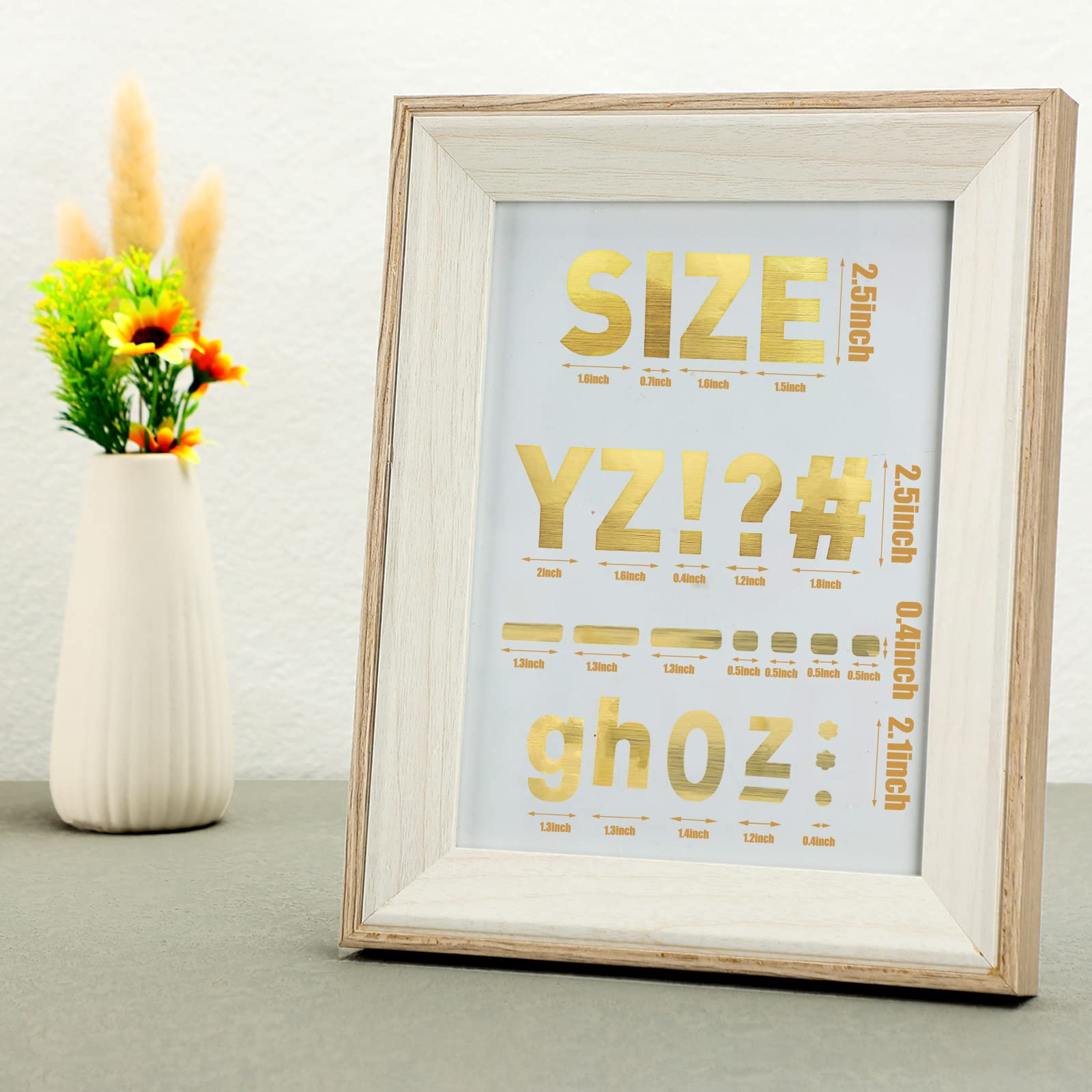 Chinco 232-Piece Large Bulletin Board Letter Stickers Set - 24 Sheets with 2.5 Inch Self-Adhesive Alphabet, Numbers & Gold Labels for Classroom Decor, Posters & Organization - Perfect for Teachers, Homeschooling & Office Bulletin Boards
