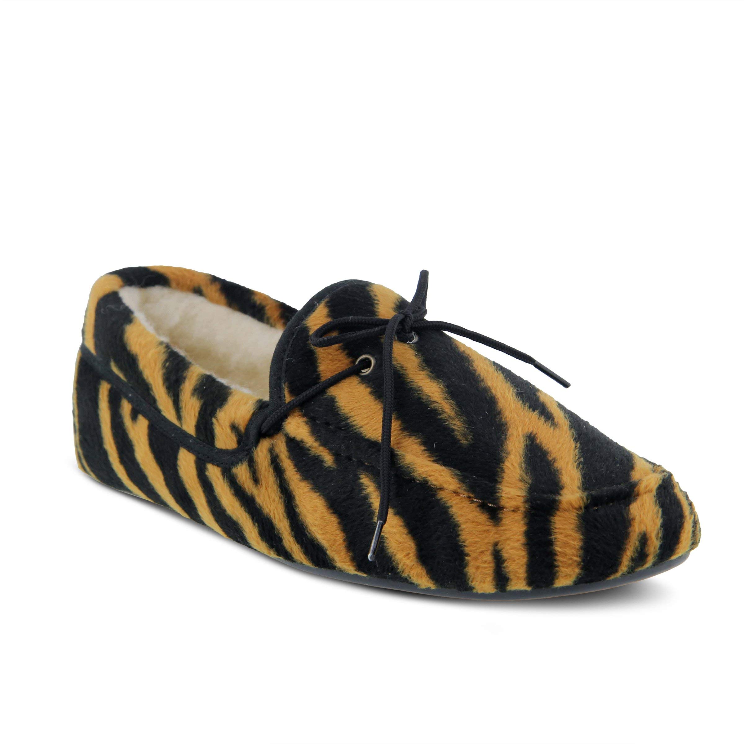 Flexus by Spring Step Women's Tigerra Comfortable Memory Foam Slippers - Soft Indoor/Outdoor House Shoes for Relaxation & Lounge Wear