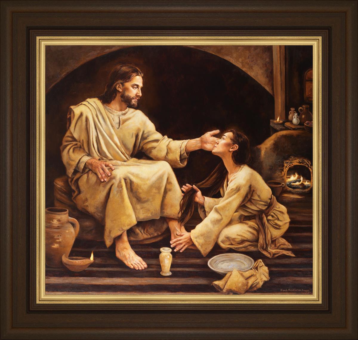 Because He First Loved Us - Inspirational Christian Wall Art Decor for Home, Church & Office - Perfect for Gifts, Bible Study & Faith-Based Spaces