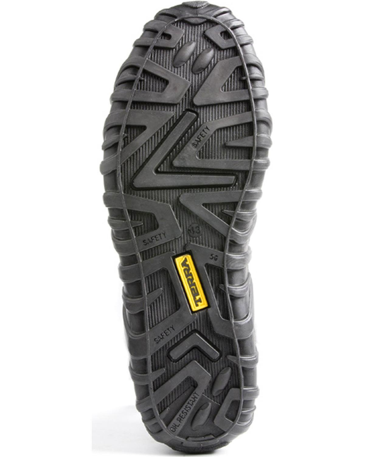 Terra Men's Spider Work Shoes - Black Non-Slip Safety Shoes for Construction, Warehouse & Outdoor Work | Durable Comfort Work Boots for Men