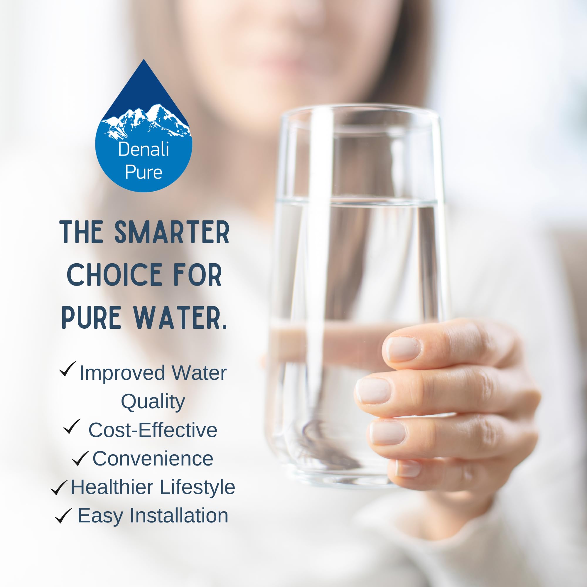 KitchenAid 4396547 Refrigerator Water Filter Replacement - Compatible with KitchenAid Fridge Water Filter Cartridge for Clean Drinking Water