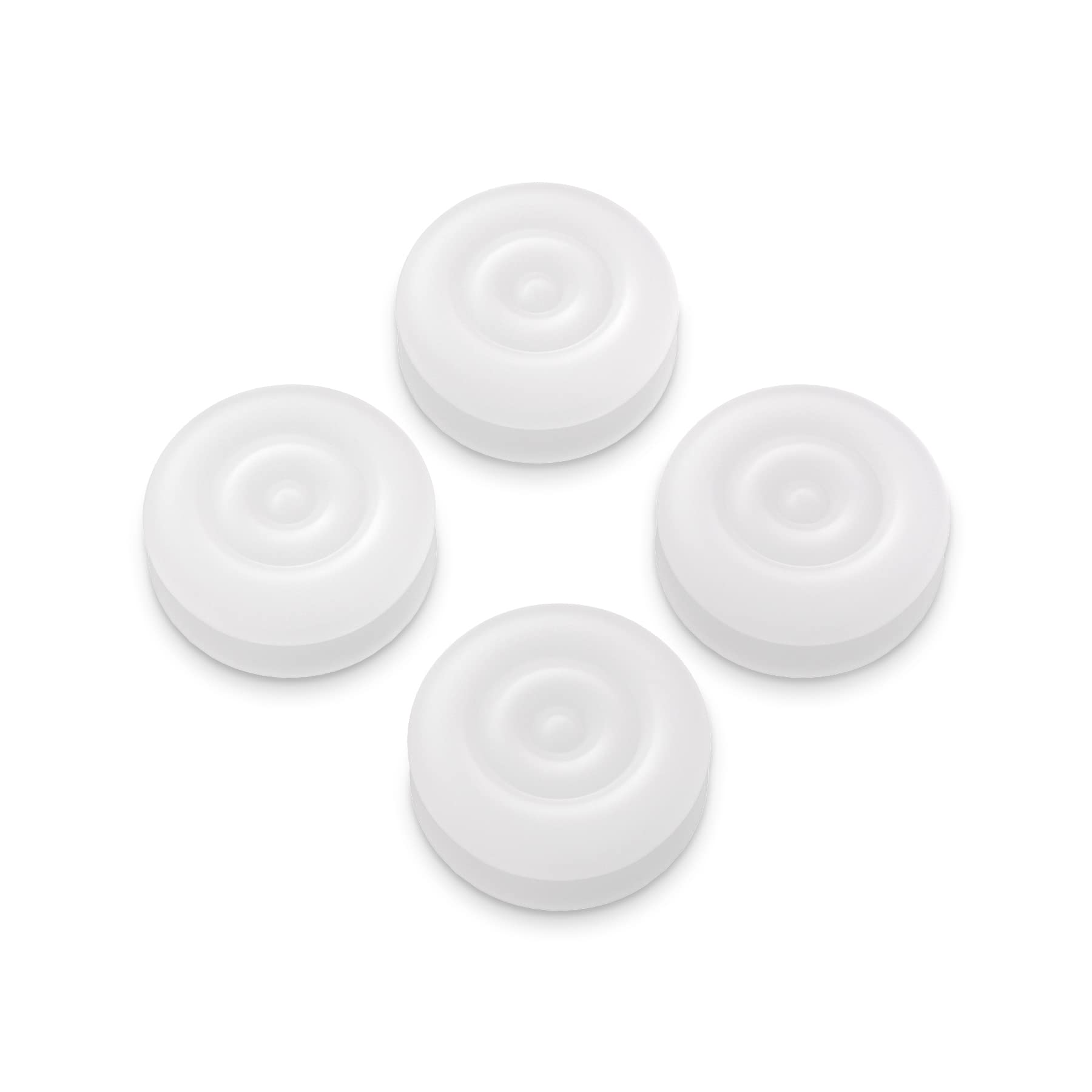 PlayVital Transparent Thumbstick Caps for PS5, PS4, Xbox Series X/S, Xbox One/Elite Series 2 & Switch Pro Controller - Premium Joystick Grips for Enhanced Gaming Comfort - Perfect for FPS, Racing & Long Gaming Sessions